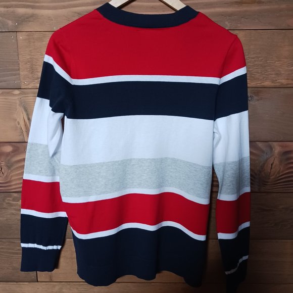 NWOT Tommy Hilfiger striped v neck Women's SZ S-M - Picture 7 of 7